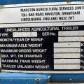 AS Marston ACE 14 ton grain trailer